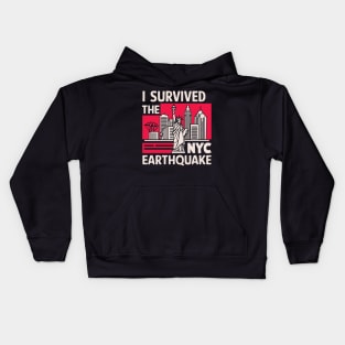 I Survived The NYC Earthquake Kids Hoodie